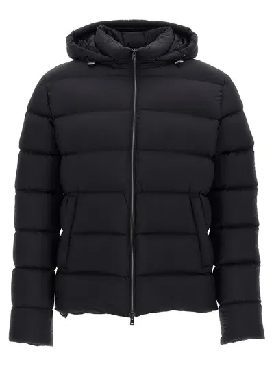 Herno Hooded Down Jacket In Black