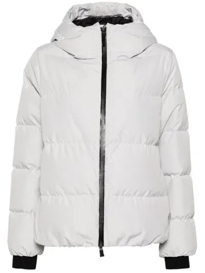 Herno Hooded Puffer Jacket In White