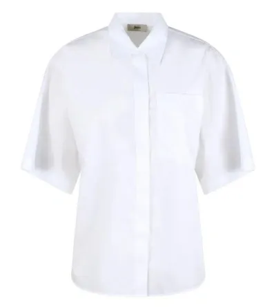 Herno Cotton Short-sleeved Shirt In White