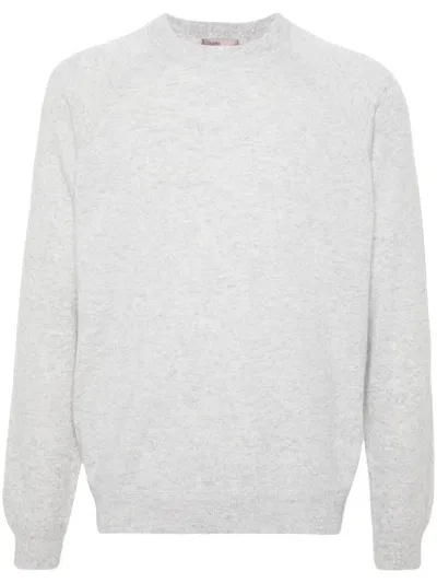 Herno Long-sleeve Cashmere Jumper In Grey