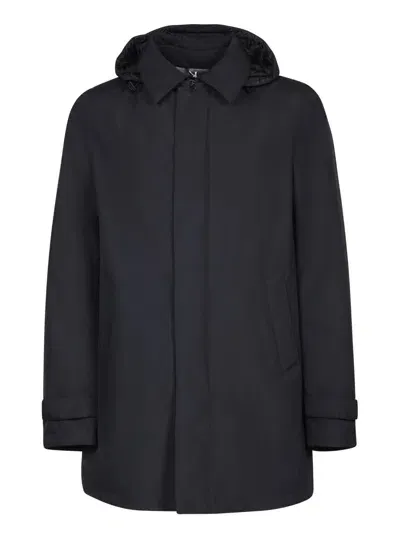 Herno Three-quarter Coats In Black