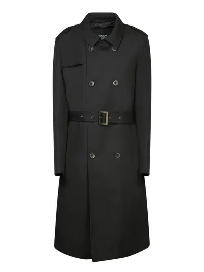 Herno Trench Coats In Black