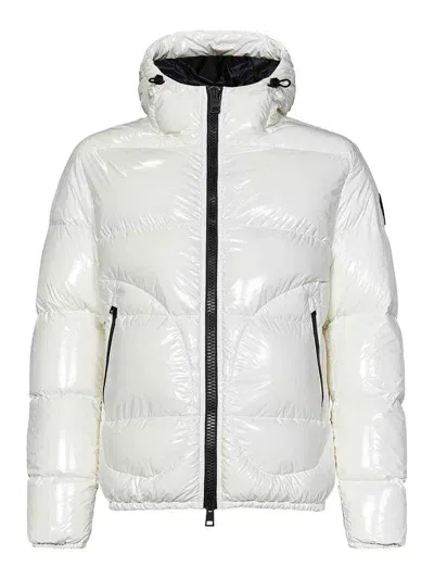 Herno White Glossy Nylon Down Jacket