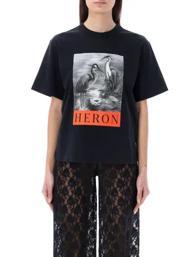 Heron Preston Graphic Print Crewneck T In Black