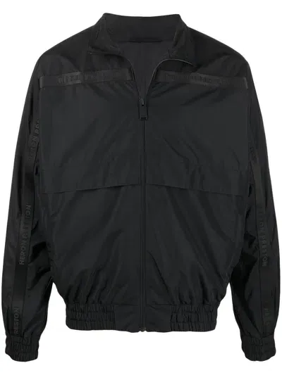 Heron Preston Hp Spray Windbreaker Jacket In Black