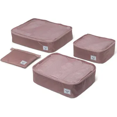 Herschel Supply Co . Kyoto Set Of 3 Packing Cubes In Pink