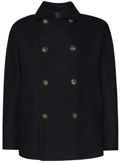 Hevo Wool Military Jacket In Black