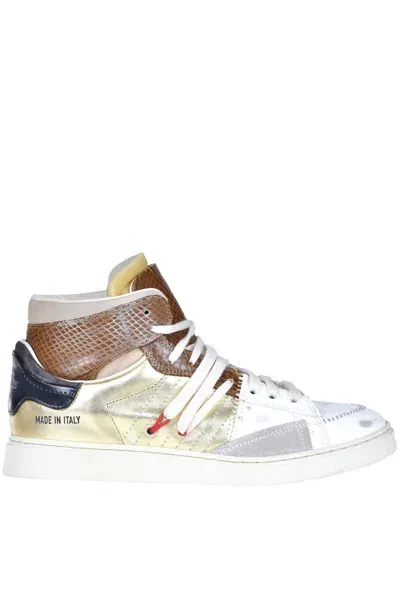 Hidnander The Cage Dual Sneakers In Gold