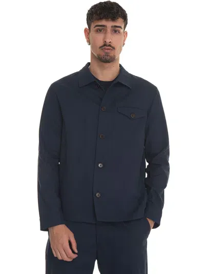 Hindustrie Blusa-batavia Overshirt In Blue