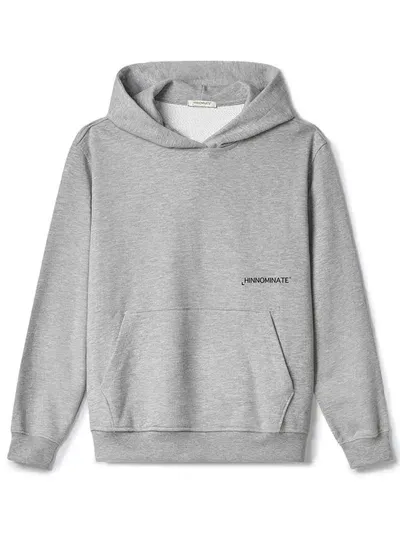 Hinnominate Print Full-zip Hoodie In Gray