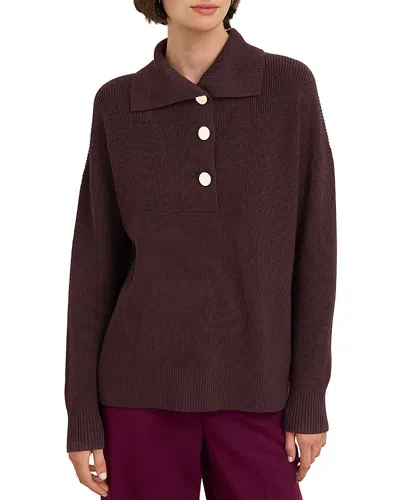 Hobbs London Brenna Wool Sweater In Malbec