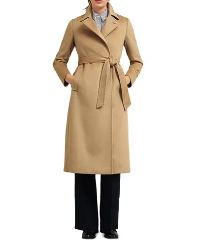 Hobbs London Livia Wool Belted Coat In Hobbs Camel