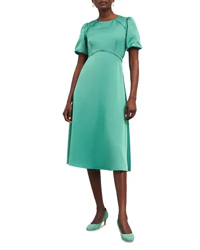 Hobbs London Marea Midi Dress In Deep Aqua