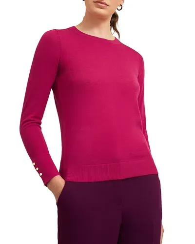 Hobbs London Penny Wool Sweater In Cranberry