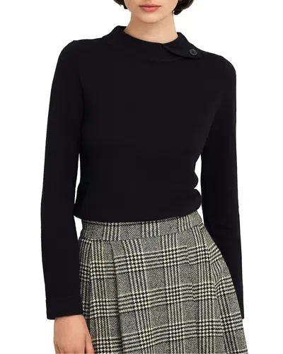 Hobbs London Talia Roll Neck Sweater In Black