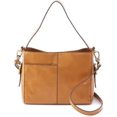 Hobo Small Render Leather Crossbody Bag In Natural