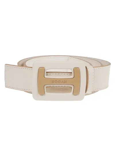 Hogan Belt In White