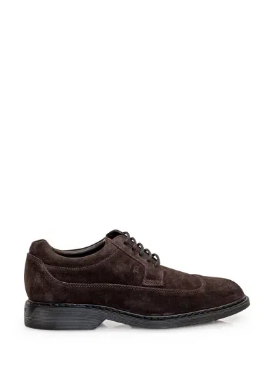 Hogan H576 Derby Lace-ups In Brown