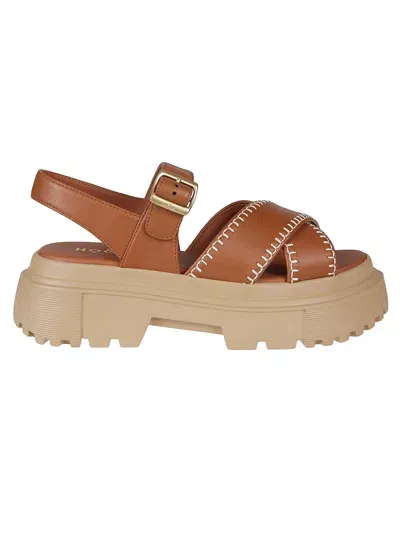 Hogan H644 Sandals In Brown