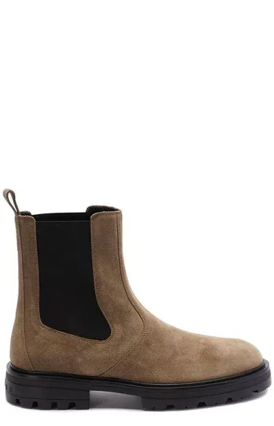 Hogan H673 Chelsea Ankle Boots In Brown