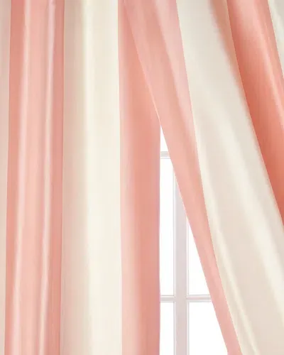 Home Silks Each Hampton Curtain, 96"l In Blush