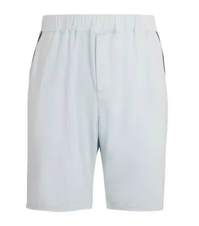 Homebody Contrast Waistband Shorts In Blue