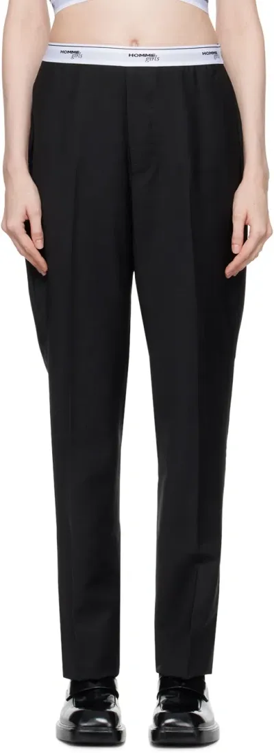 Hommegirls Black Classic Trousers