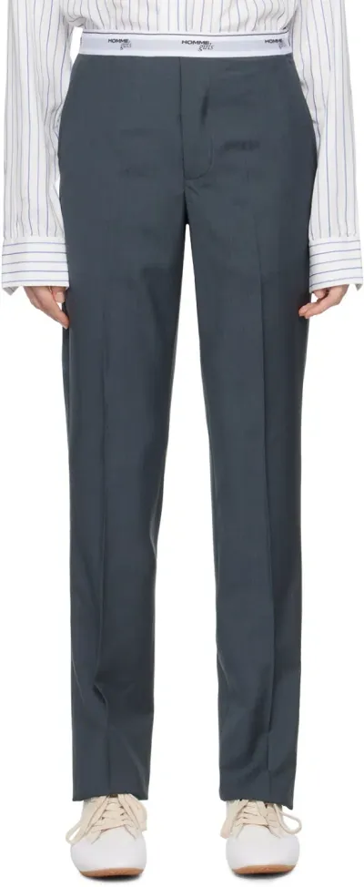 Hommegirls Gray Classic Trousers