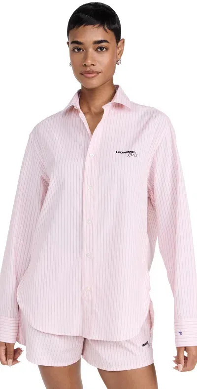 Hommegirls Oversized Shirt Pink