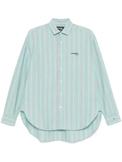 Hommegirls Striped Shirt In Green