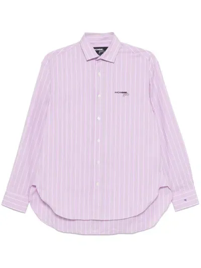 Hommegirls Striped Shirt In Purple