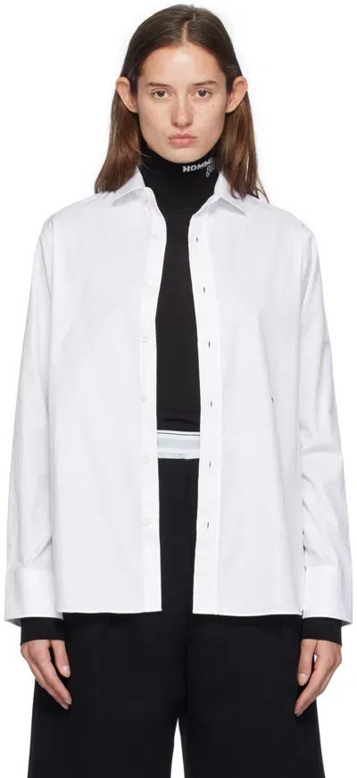 Hommegirls White Classic Shirt