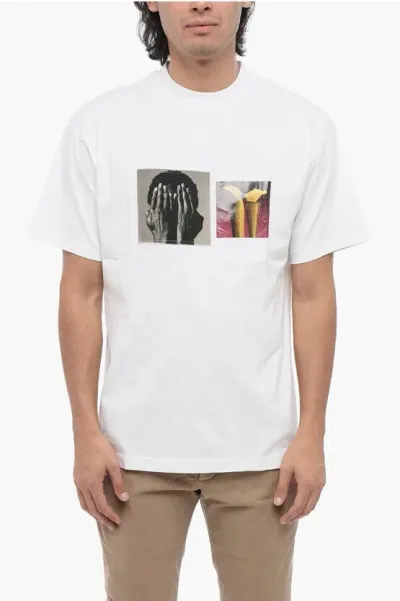 Honey Fucking Dijon Mapplethorpe Printed Crewneck T-shirt In White