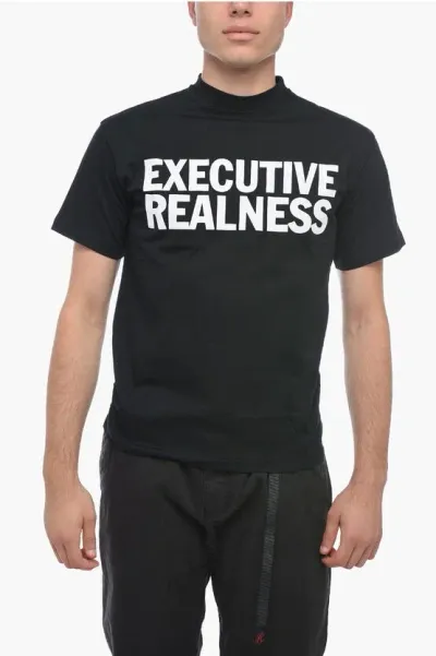 Honey Fucking Dijon Printed Executive Realness T-shirt In Black