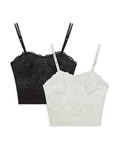 Honeydew Minnie Cami Bralette, 2 Pack In Black/white