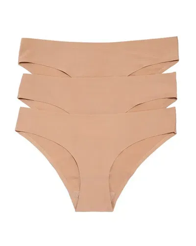 Honeydew Skinz Hipsters, Set Of 3 In Nude/nude/nude