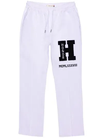 Honor The Gift Campus Cotton Track Pants In White