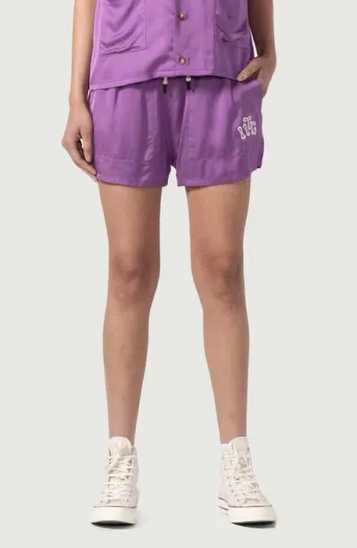 Honor The Gift Drawstring Shorts In Purple