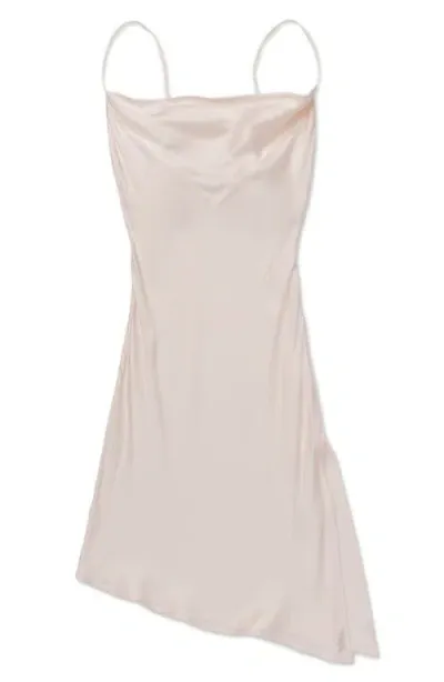 Honor The Gift Notes Asymmetric Slipdress In Cream