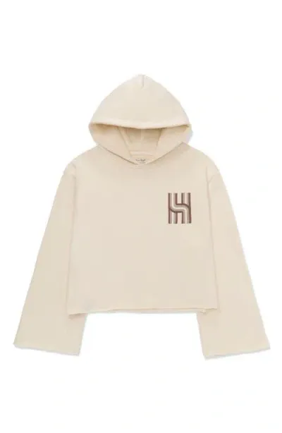 Honor The Gift Oversize Cotton Graphic Hoodie In Cream