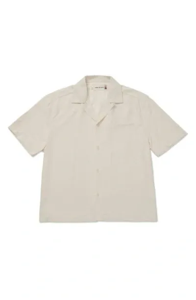 Honor The Gift Peached Camp Shirt In Bone