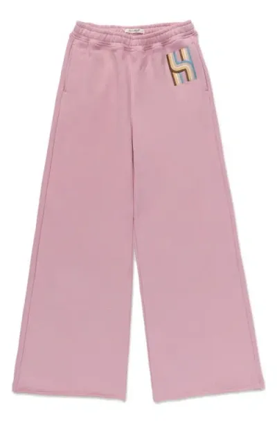 Honor The Gift Wide Leg Sweatpants In Pink