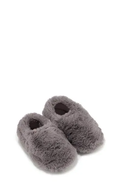 Hopfrög Furry Furry Faux Fur Slipper In Gray