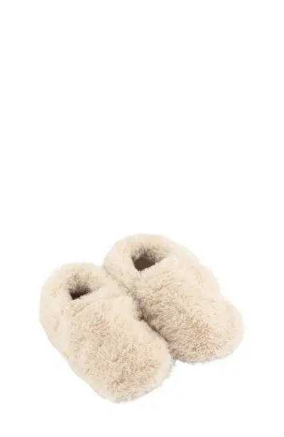 Hopfrög Furry Furry Faux Fur Slipper In Off-white