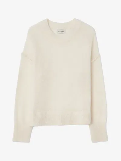 House Of Dagmar Brushed Alpaca Knit In Off White