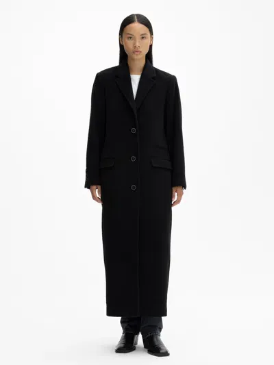 House Of Dagmar Cashmere Coat In Black