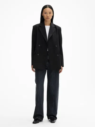 House Of Dagmar Classic Wool Blazer In Black