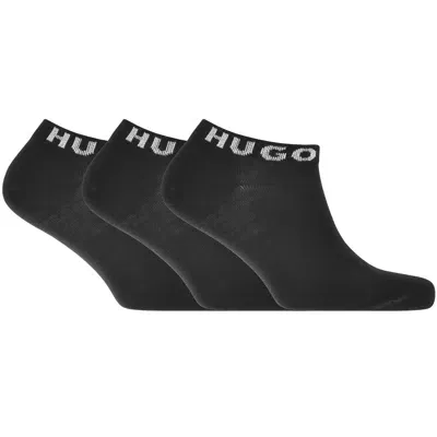 Hugo 3 Pack Trainer Socks Black