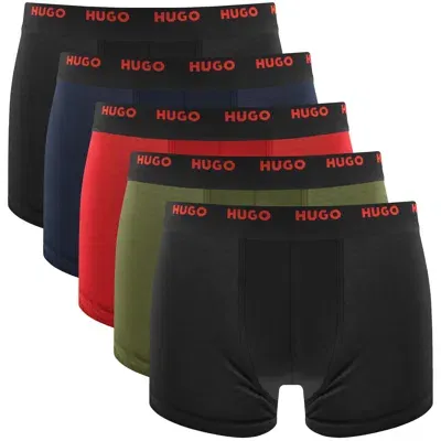 Hugo 5 Pack Trunks In Black