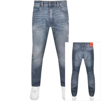 Hugo 708 Slim Fit Light Wash Jeans Blue